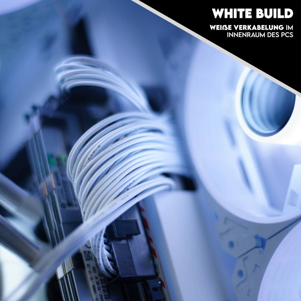 VENOM White Gaming PC Wasserkühlung bis RTX 5060 128GB RAM SSD RGB Win ...