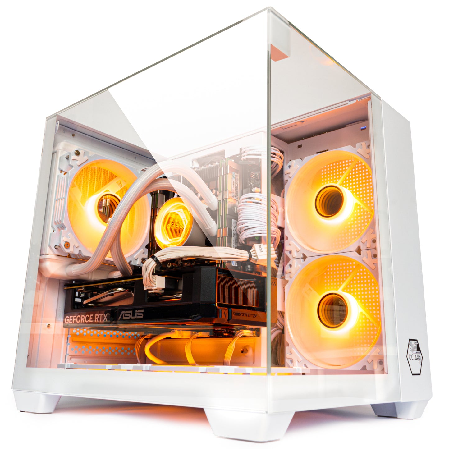 VENOM White Gaming PC Wasserkühlung bis RTX 5060 128GB RAM SSD RGB Win 11 WLAN
