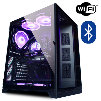 VENOM Gaming PC Wasserkühlung NVIDIA RTX 4060 128GB RAM 10 Core SSD + HDD RGB Win 11 WLAN